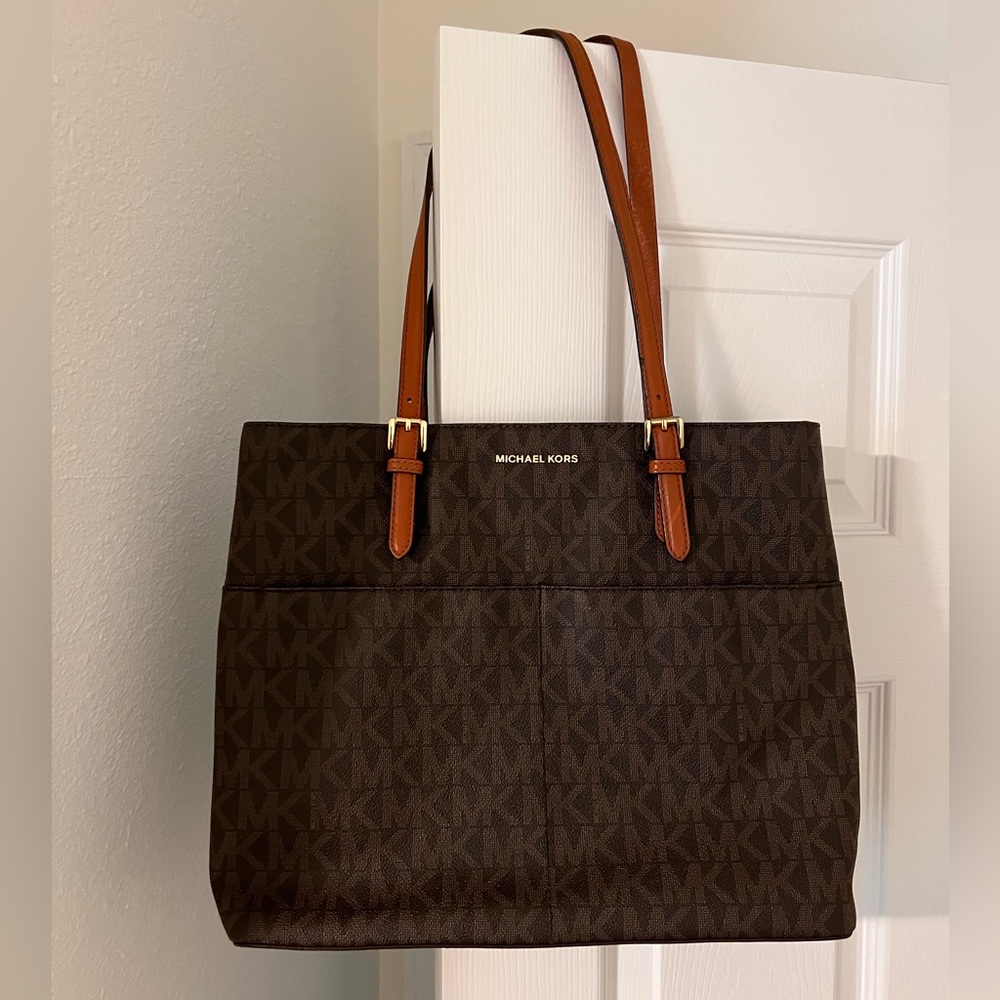 Michael Kors Dark Brown Signature Tote
